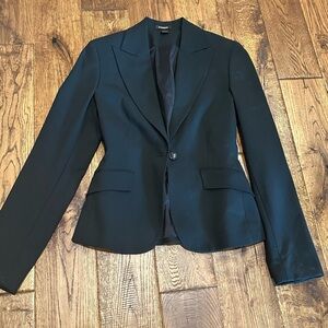 Express Black Blazer. light weight wool short suit coat size 0